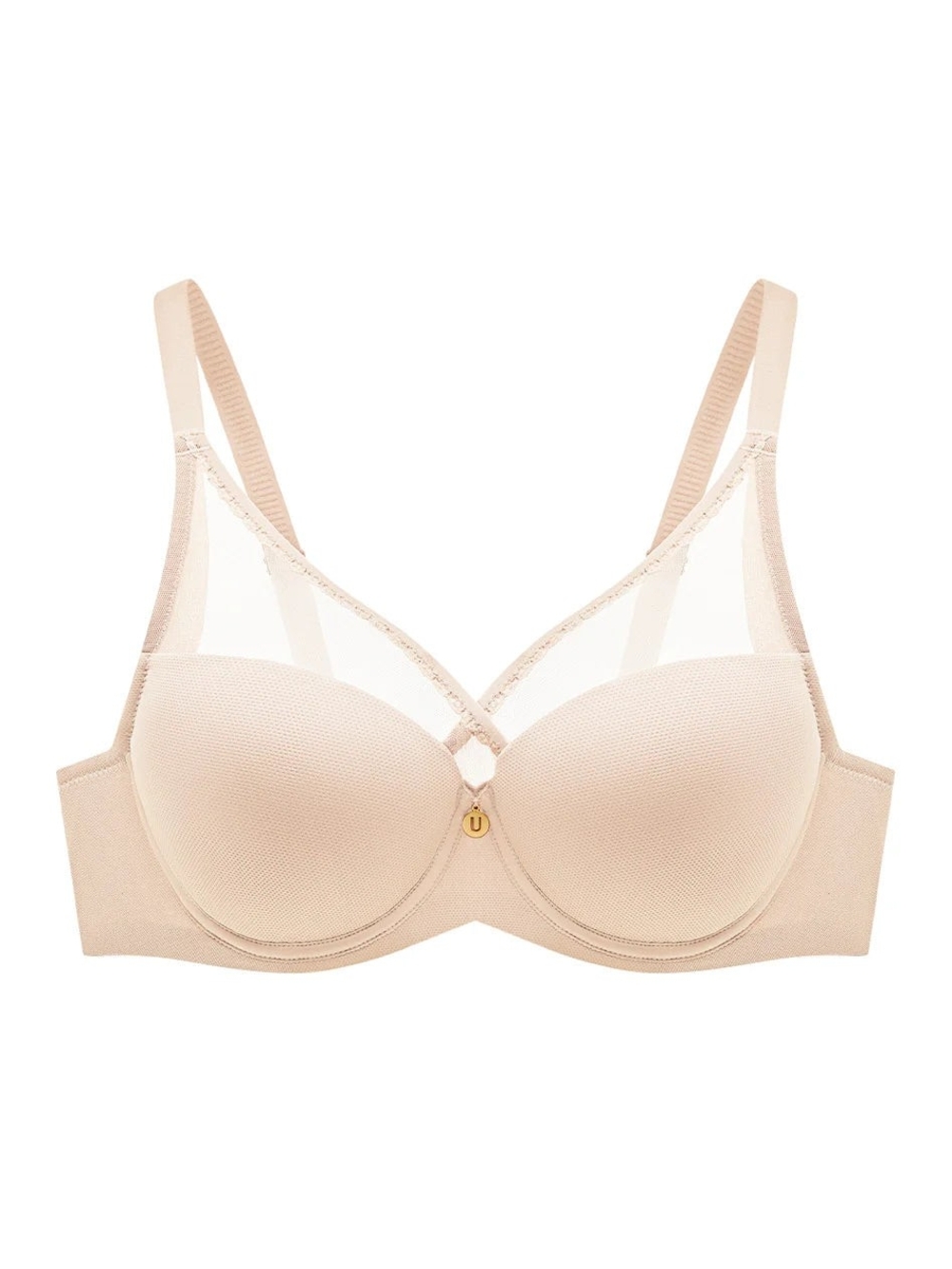 Understance Ivy Smooth FlexWire Full Coverage Bra 38C Light Beige